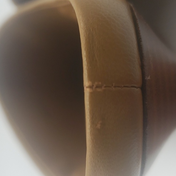 1433- Vince Benita Women's Mules Genuine Leather Size 7.5 M Tan Color NWT - Picture 10 of 10